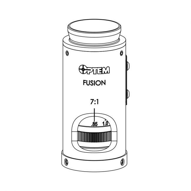 Optem Fusion 7:1 Zoom manuell gerastert